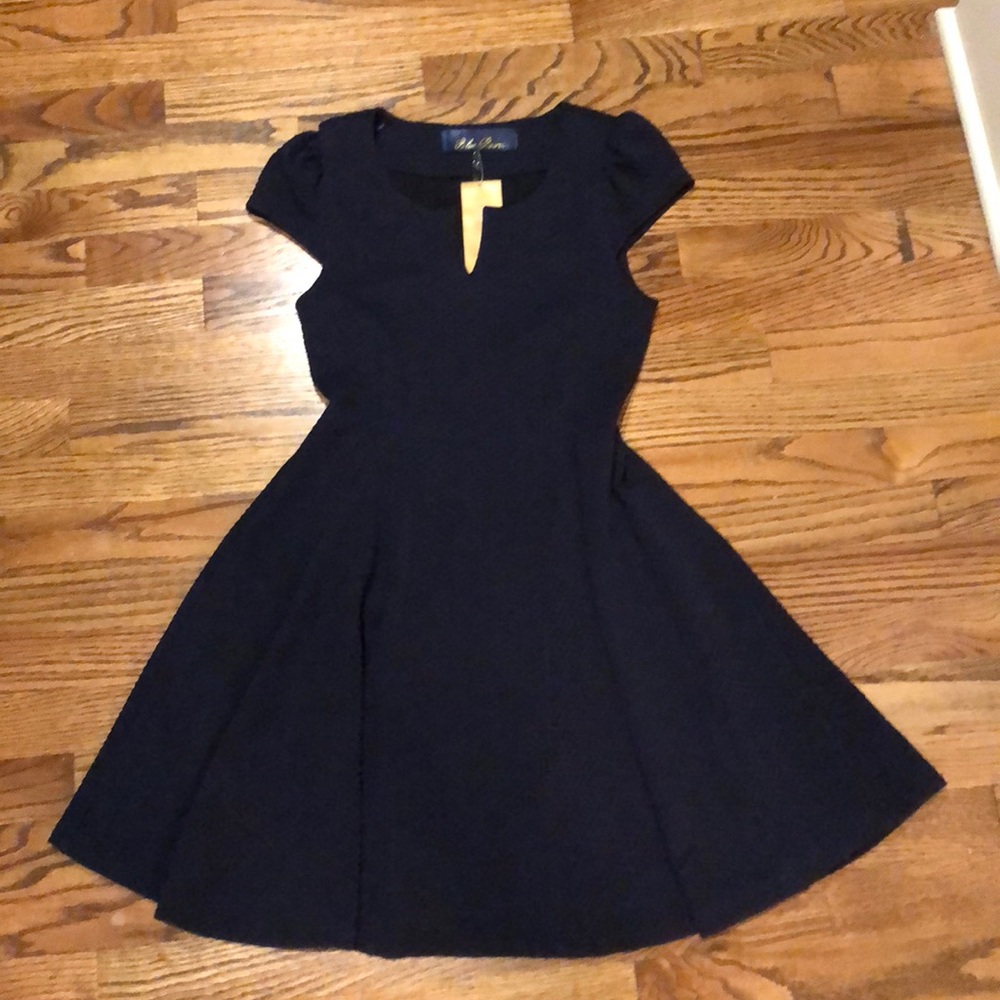 Navy Blue Swing Dress